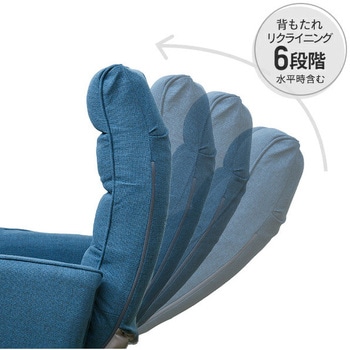 リクライニング 回転座椅子 肘掛け付 YAMAZEN(山善)
