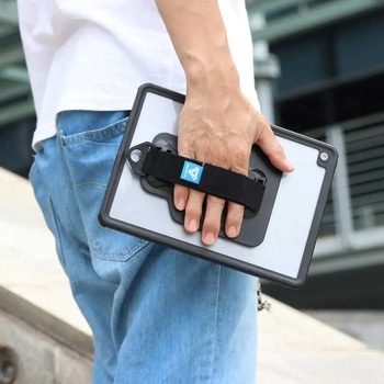 ARMOR-X - IP68 Waterproof Case with Hand Strap for 11-inch iPad Pro ( 3rd/2nd ) [ Black ] ARMOR-X