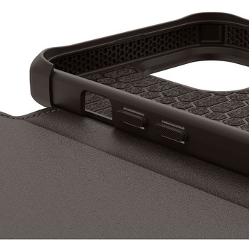ITSKINS - Hybrid Folio Leather for iPhone 13 mini/12 mini [ Brown with real leather ] ITSKINS