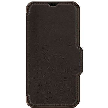 ITSKINS - Hybrid Folio Leather for iPhone 13 mini/12 mini [ Brown with real leather ] ITSKINS