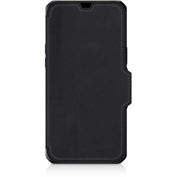 ITSKINS - Hybrid Folio Leather for iPhone 13 mini/12 mini [ Black with real leather ] ITSKINS