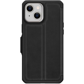 ITSKINS - Hybrid Folio Leather for iPhone 13 mini/12 mini [ Black with real leather ] ITSKINS