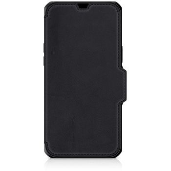 ITSKINS - Hybrid Folio Leather for iPhone 13 Pro [ Black with real leather ] ITSKINS