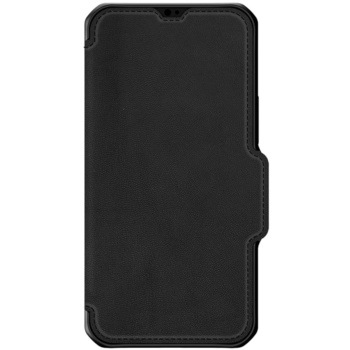 ITSKINS - Hybrid Folio Leather for iPhone 13 Pro [ Black with real leather ] ITSKINS