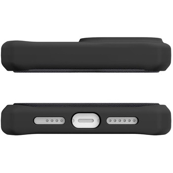 ITSKINS - Hybrid Folio Leather for iPhone 13 Pro [ Black with real leather ] ITSKINS