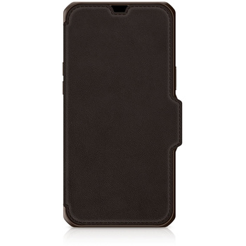 ITSKINS - Hybrid Folio Leather for iPhone 13 Pro Max/12 Pro Max [ Brown with real leather ] ITSKINS