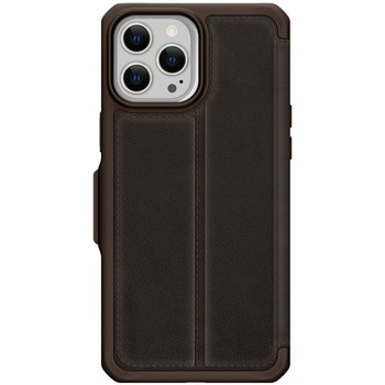ITSKINS - Hybrid Folio Leather for iPhone 13 Pro Max/12 Pro Max [ Brown with real leather ] ITSKINS