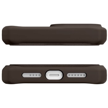 ITSKINS - Hybrid Folio Leather for iPhone 13 Pro Max/12 Pro Max [ Brown with real leather ] ITSKINS