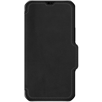 ITSKINS - Hybrid Folio Leather for iPhone 13 Pro Max/12 Pro Max [ Black with real leather ] ITSKINS