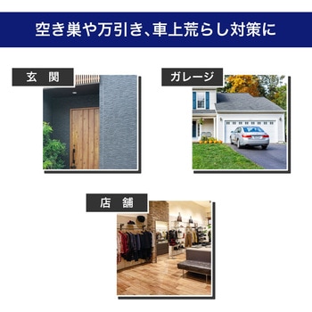 ダミーカメラ ドーム型 ブラック 防何対策 配線不要 乾電池式 赤色LED搭載 防犯ステッカー付属 セキュリティ ELPA