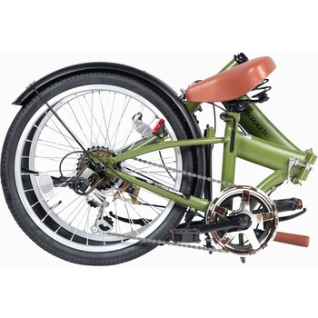 防災サイクル 20型6段変速付ノンパンク折りたたみ自転車 東部