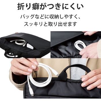 USBケーブル C-C USB2.0 PD対応 60W シリコン素材 難燃性 タイプC スマートフォン タブレット エレコム