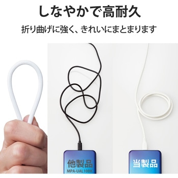 USBケーブル C-C USB2.0 PD対応 60W シリコン素材 難燃性 タイプC スマートフォン タブレット エレコム