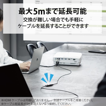 HDMI アダプタ 延長 金メッキ 4K 60p スリムタイプ EU RoHS指令準拠 エレコム