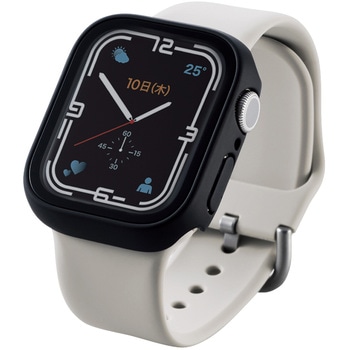 アップルウォッチ シリーズ 7 [ 41mm ] 保護ケース 全面保護 ガラス PC素材 反射防止 硬度9H 液晶 側面保護 エレコム