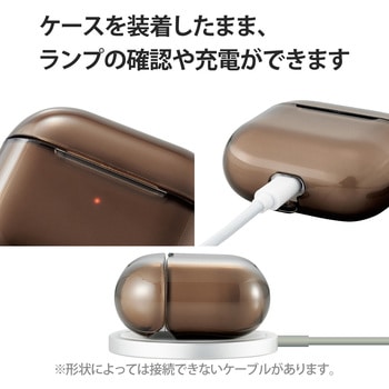 AirPods 第3世代 ケース ソフト TPU カラビナ付 ワイヤレス充電対応 エレコム