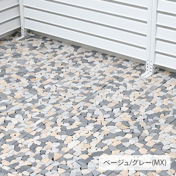 天然石マット 防草シート付き YAMAZEN(山善)