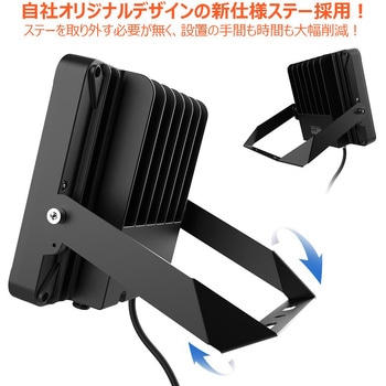 LED投光器 100W 17000LM 昼白色 耐熱アルミ仕様 GOODGOODS(グッド・グッズ)