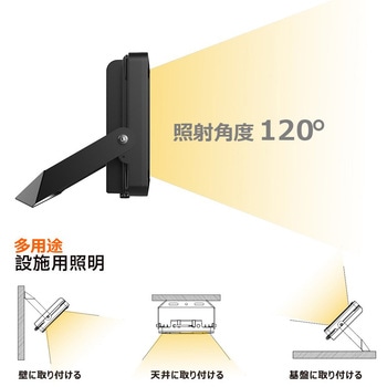 LED投光器 100W 17000LM 昼白色 耐熱アルミ仕様 GOODGOODS(グッド・グッズ)