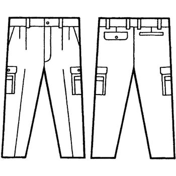 682 ツータックカーゴパンツ(秋冬用) 自重堂