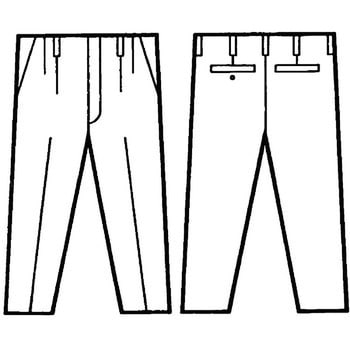 6710 製品制電ストレッチツータックパンツ(秋冬用) 自重堂