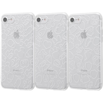 iPhone SE(第2世代)/ 8 / 7 ディズニー/TPUソフト キラキラ/ミッキー レイ・アウト