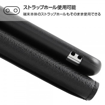 Galaxy A21/A21シンプル/A20 手帳 マグネット/ブラック/レッド レイ・アウト