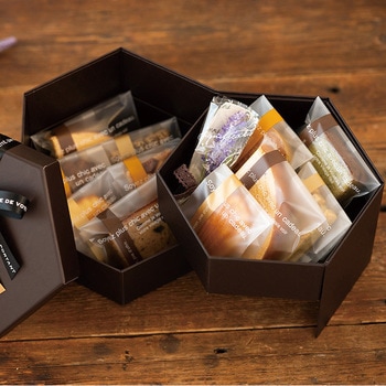 クラシカルモダン六角二段貼箱 HEADS(ヘッズ)