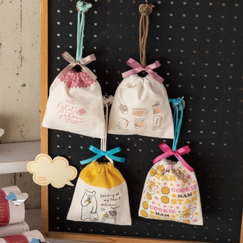 グラットンベア巾着バッグ HEADS(ヘッズ)