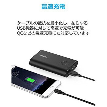 Anker PowerLine USB-C & USB-A ケーブル (USB3.0対応) 0.9m Anker