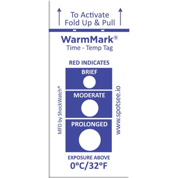 WarmMark ウォームマーク 温度・時間検知ラベル SpotSee