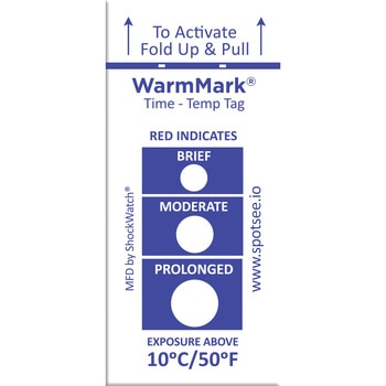 WarmMark ウォームマーク 温度・時間検知ラベル SpotSee