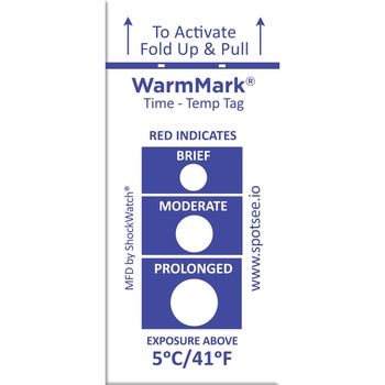 WarmMark ウォームマーク 温度・時間検知ラベル SpotSee