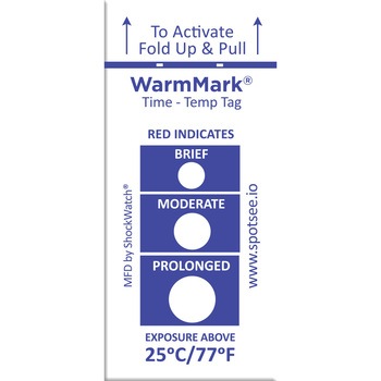 WarmMark ウォームマーク 温度・時間検知ラベル SpotSee