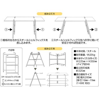 スチールシェルフィックス パネフリ工業