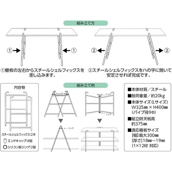 スチールシェルフィックス パネフリ工業