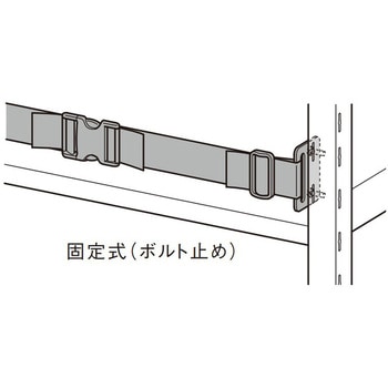 中量ラックGSN型用落下防止ベルト(固定式/ボルト止めタイプ) 扶桑金属工業