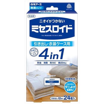 ミセスロイド 引き出し用 1年防虫 白元アース