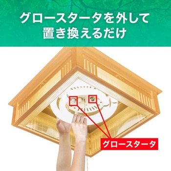 丸形LED32形/電球色(3000K)/1740lm/Ra83 消費電力：12W グロー専用 エコリカ