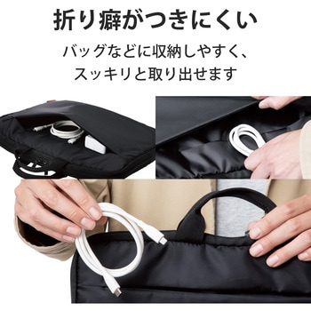 Lightningケーブル C-Lightning PD対応 シリコン素材 高耐久 断線しにくい 認証品 USB タイプC ライトニング スマートフォン タブレット エレコム