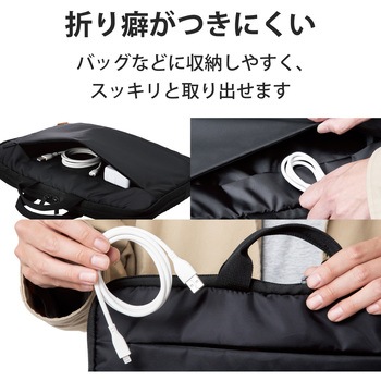 Lightningケーブル A-Lightning シリコン素材 高耐久 認証品 USB ライトニング スマートフォン タブレット エレコム
