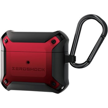 AirPods 第3世代 ケース カバー ZEROSHOCK 衝撃吸収 カラビナ付