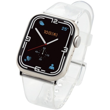 アップルウォッチ バンド Series 7、SE、6、5、4、3、2、1 [ 41mm、40mm、38mm ] ソフト TPU コンパチブル エレコム