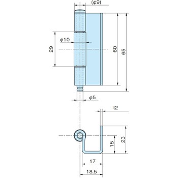 鉄製落し込み蝶番 ホシモト