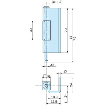 鉄製落し込み蝶番 ホシモト