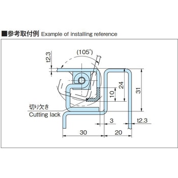 鉄製落し込み蝶番 ホシモト