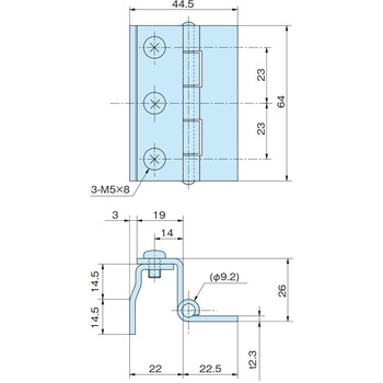 鉄製落し込み蝶番 ホシモト