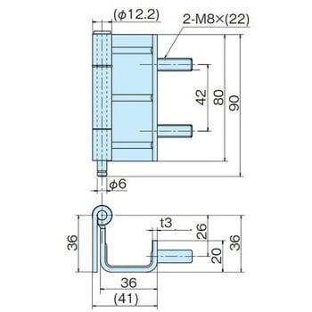 鉄製落し込み蝶番 ホシモト