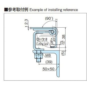 鉄製落し込み蝶番 ホシモト