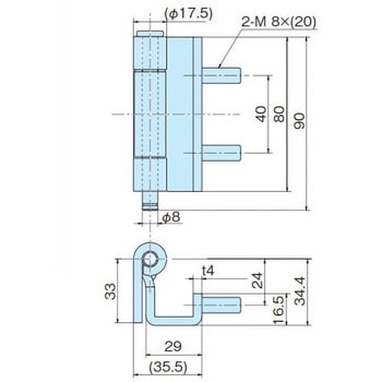 SUS製落し込み蝶番 - ホシモト